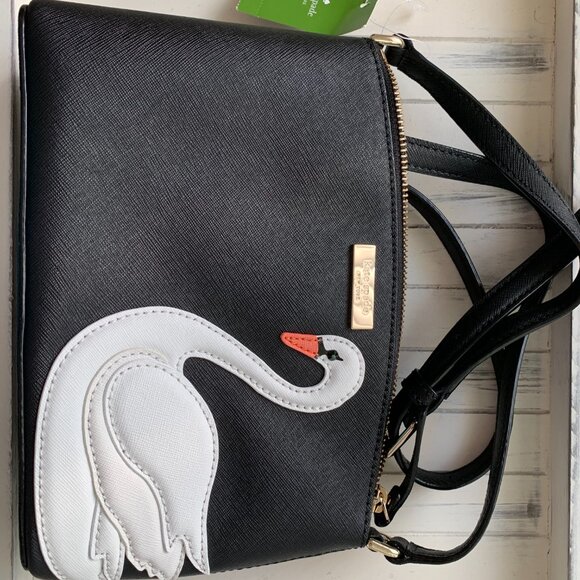 🦢 Kate Spade Swan Appliqué 'Millie' Crossbody Bag – Stylish & Playful! ✨ - Picture 1 of 4